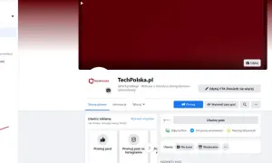 Czerwona strzałka wskazuje na "Ustawienia" na Facebooku, gdzie można rozwiązać problem, dlaczego nie mogę polubić strony na FB.