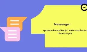 Ikony czatu i tekst "Messenger" na żółtym tle. Dowiedz się, jak usunąć pamięć podręczną Messenger, by usprawnić komunikację.