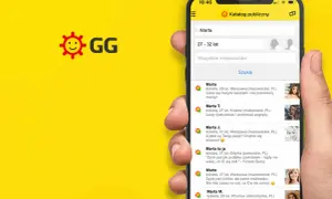 Jak zainstalować gg? Aplikacja GG na telefonie pokazuje listę użytkowników o imieniu Marta, z ich wiekiem i lokalizacją.