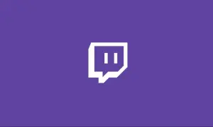 Białe logo Twitch na fioletowym tle. Chcesz szybko zdobyć widzów? Rozważ, by buy followers on Twitch.