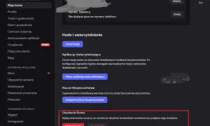 Ustawienia konta Discord: czy jak odinstaluje Facebooka to stracę konto? Nie, to ustawienia Discorda, nie Facebooka.