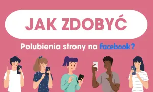 Jak zdobyć polubienia strony na Facebooku? Pięć osób z telefonami w rękach, każdy skupiony na swoim urządzeniu.