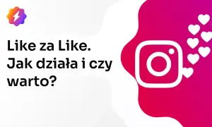 Like za Like. Jak działa i czy warto? Ikona Instagrama z serduszkami.