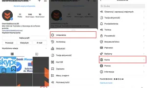 Gdzie są zarchiwizowane zdjęcia na IG? Kliknij "Ustawienia", potem "Konto", a następnie "Archiwum".