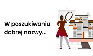 Szukasz fajnych nazw na Instagrama dla dziewczyny? Ilustracja przedstawia detektywa analizującego profile, by znaleźć idealny nick.