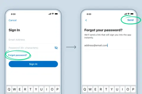 Jak zmienić hasło na Messengerze? Kliknij "Zapomniałem hasła", wpisz email i naciśnij "Wyślij".