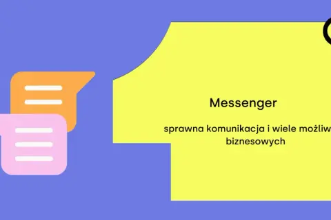 Ikony czatu i tekst "Messenger" na żółtym tle. Dowiedz się, jak usunąć pamięć podręczną Messenger, by usprawnić komunikację.