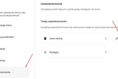 Ustawienia konta, aby zmienić hasło w Messengerze. Kliknij "Zmiana hasła" w sekcji "Twoje ustawienia konta".