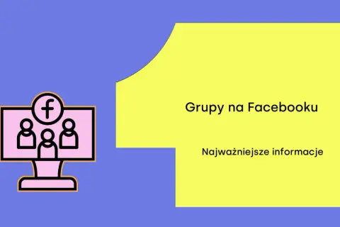 Jak znaleźć grupy na Facebooku? Ikona komputera z ludzikami i logo Facebooka. Najważniejsze informacje.