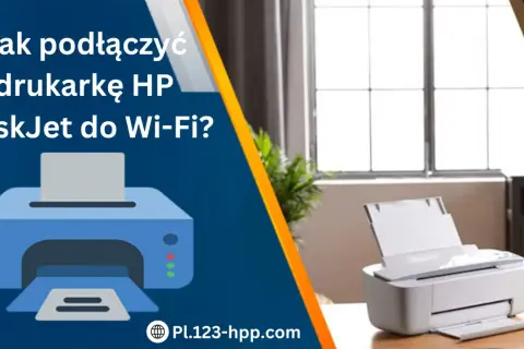 Jak podłączyć drukarkę HP DeskJet do Wi-Fi? Ilustracja pokazuje jak zmienić internet w drukarce HP.