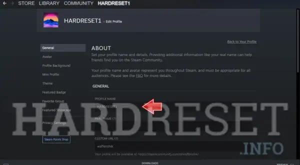 Edycja profilu Steam. Szukasz fajne nicki na Steam? Tutaj możesz zmienić swój nick, avatar i inne dane profilowe.