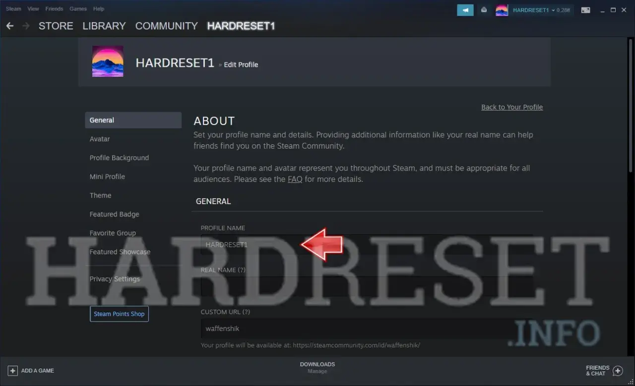 Edycja profilu Steam. Szukasz fajne nicki na Steam? Tutaj możesz zmienić swój nick, avatar i inne dane profilowe.