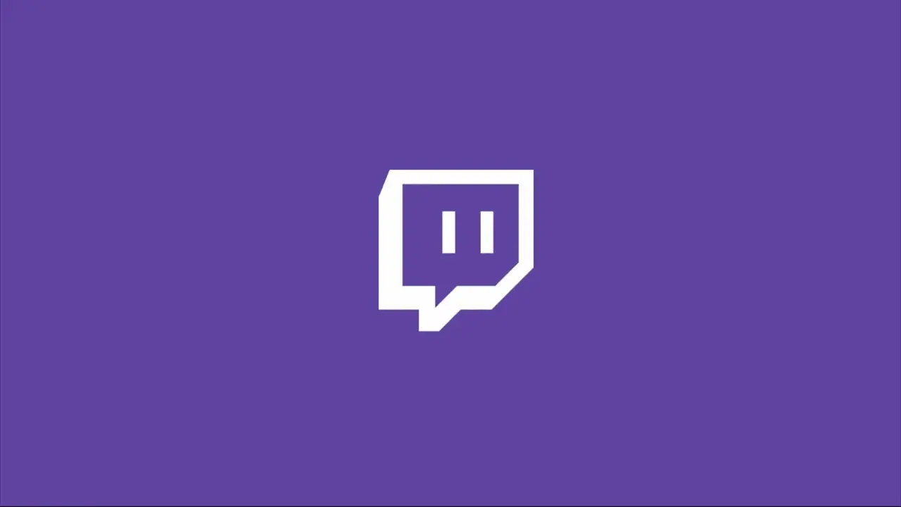 Białe logo Twitch na fioletowym tle. Chcesz szybko zdobyć widzów? Rozważ, by buy followers on Twitch.