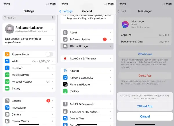 Jak wyczyścić pamięć Messengera? W ustawieniach iPhone'a, w sekcji "Ogólne" > "Pamięć iPhone'a" znajdź Messenger. Wybierz "Odłóż aplikację", aby zwolnić miejsce, zachowując dane.