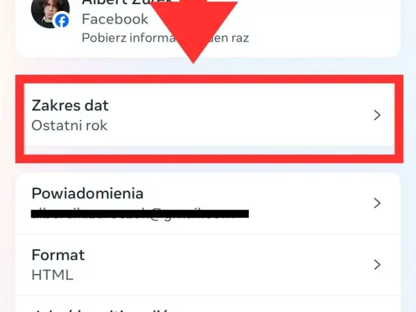 Ustawienie zakresu dat na "Ostatni rok" może pomóc w odzyskaniu wiadomości usuniętych z Messengera.