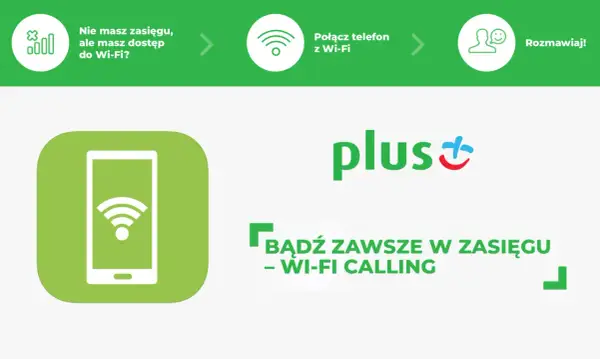 Jak aktywować Wi-Fi Calling w Plusie? Gdy nie masz zasięgu, połącz telefon z Wi-Fi i rozmawiaj! Bądź zawsze w zasięgu.